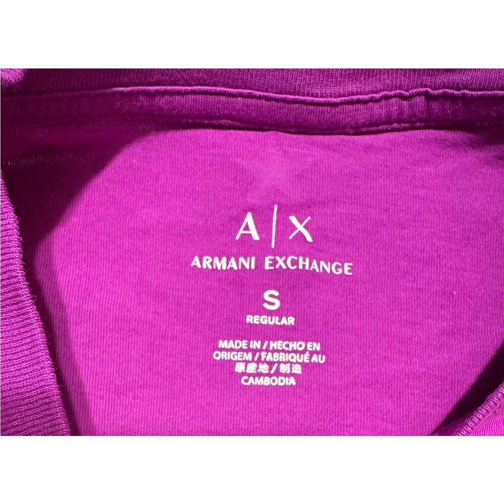 Armani Exchange Purple Pride T-shirt Men's Small - Picture 5 of 5